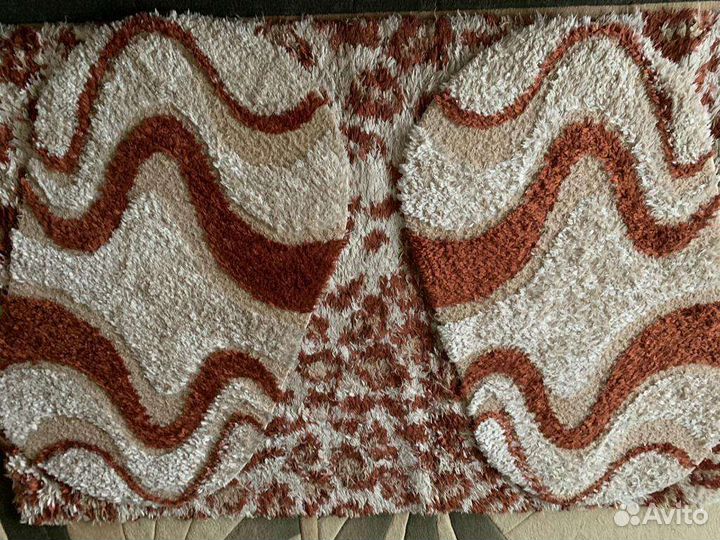 Ковер турецкий с крупным ворсом+2 коврика