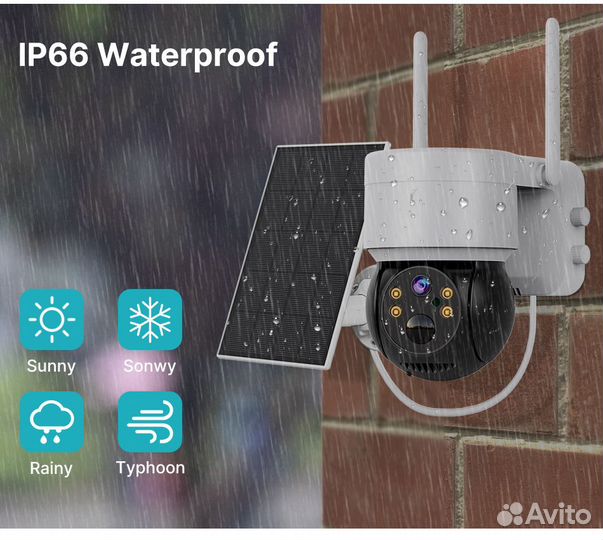 Камера видеонаблюдения на солнечной батарее wifi