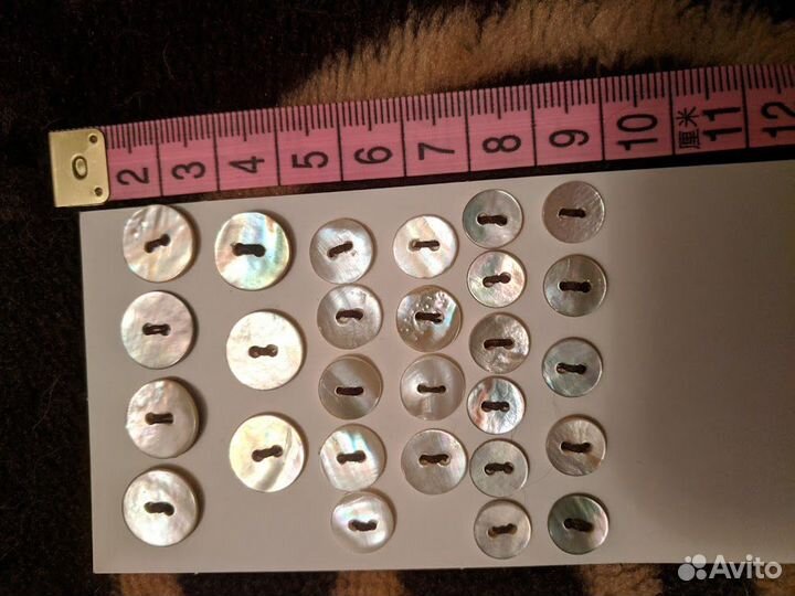 Пуговицы натуральный перламутр