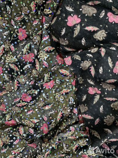 Ткань с пайетками Турция