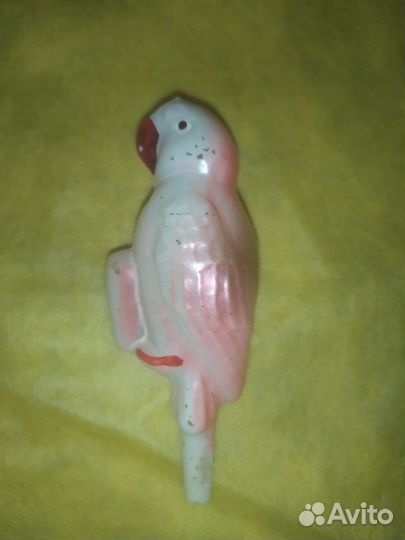 Попугай из Айболит. На прищепке. Елочные игрушки