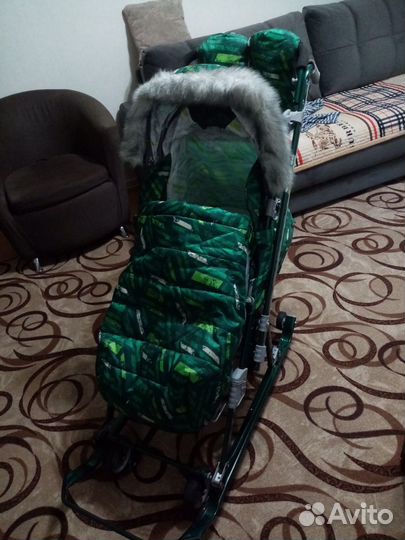 Детские санки коляска бу