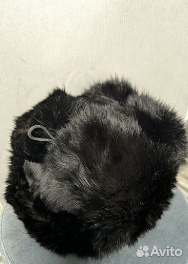 Шапка ушанка мужская кролик