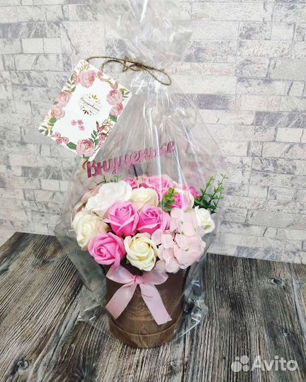 Букет из мыльных цветов)