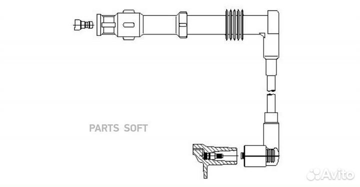 Bremi 113/80 Провода в/в к-т Audi/Seat/VW 80cm