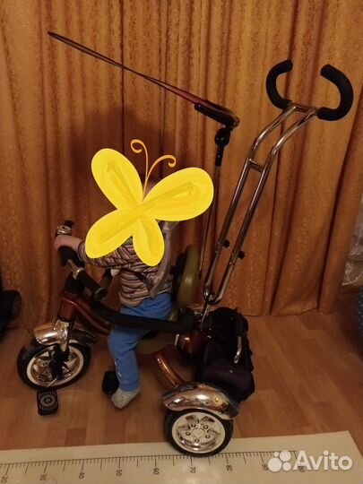 Велосипед с родительской ручкой