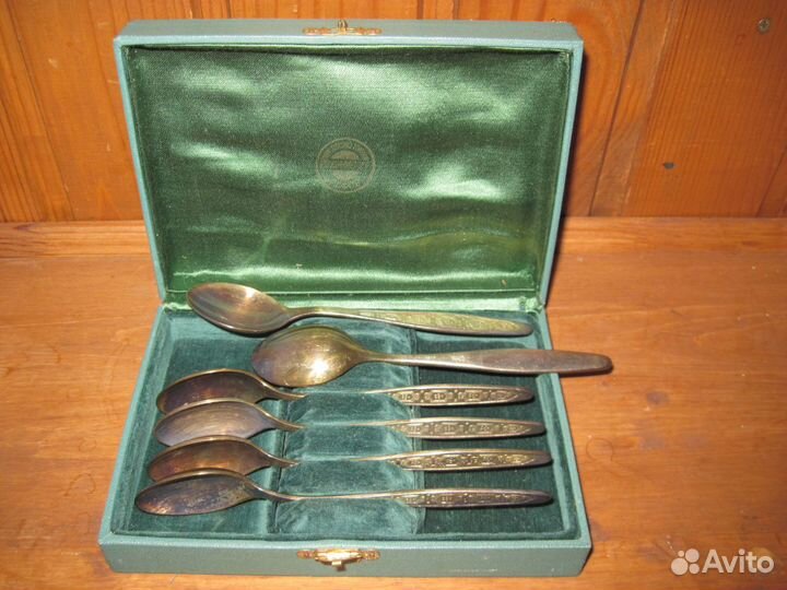 Подстаканники серебряные ложки вилки СССР