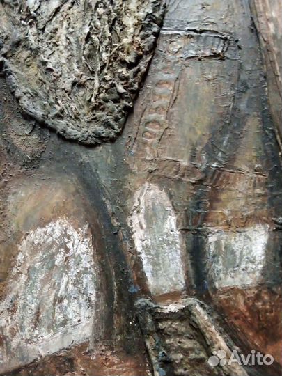 Панно декоративное рельефное