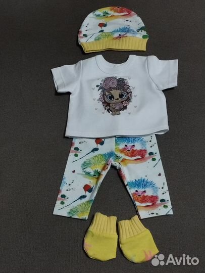 Костюм с шапочкой для беби борн