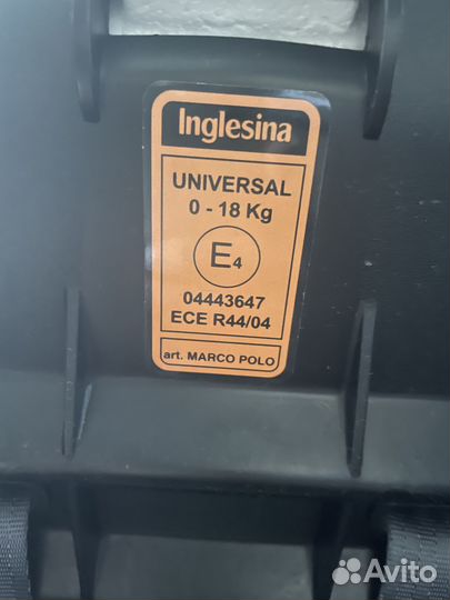 Детское автокресло inglesina Marco Polo 0-18 кг