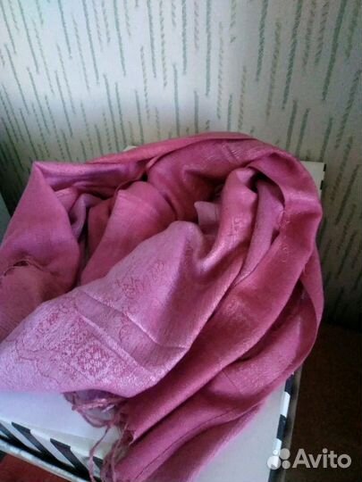 Палантин, розового цвета. 70*180
