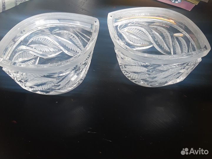 Ваза для фруктов хрусталь СССР