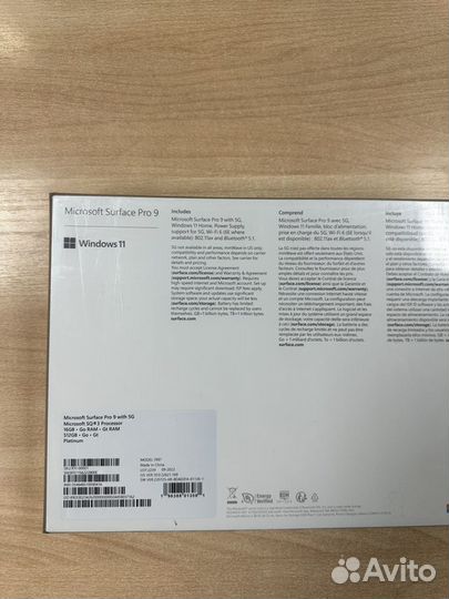 Microsoft Surface Pro 9 SQ3 5G 16GB 512GB