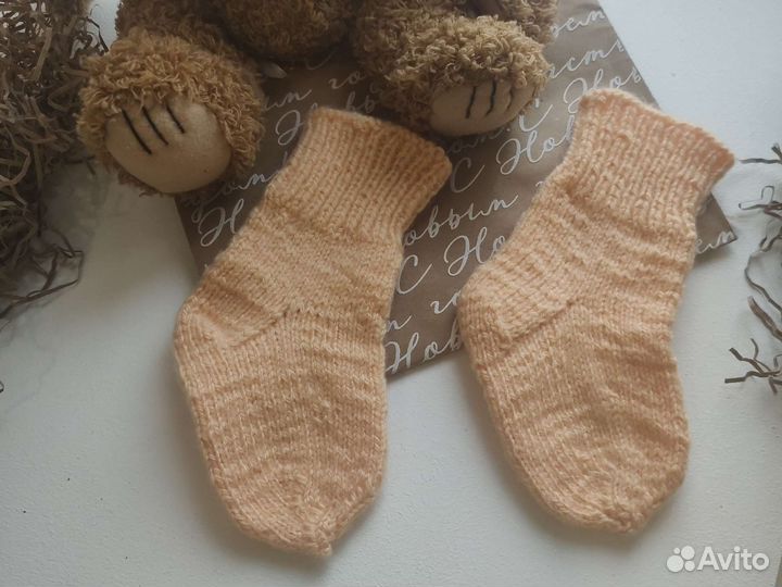 Вязаные носки для детей от 6 месяцев