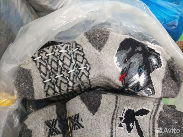 Носки шерстяные, толстые, раз; 36 - 41