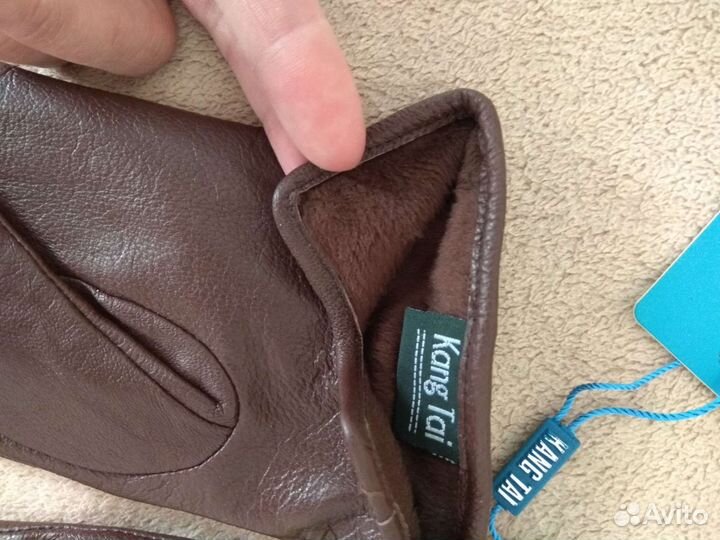 Перчатки женские кожаные