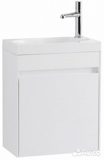 Тумба с раковиной BelBagno Pietra Mini 46R Bianco Lucido