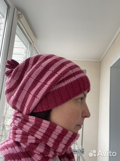 Комплект шапка и шарф