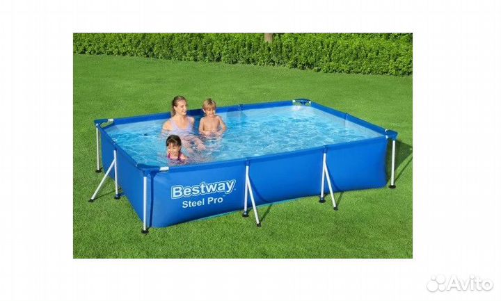 Бассейн каркасный прямоугольный 300х201х66