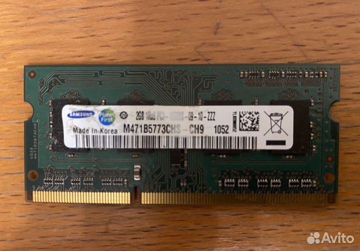 Оперативная память ddr3L sodimm (для ноутбука)