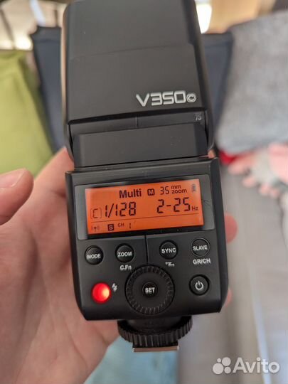 Вспышка Godox v350C для Canon (есть дефект)