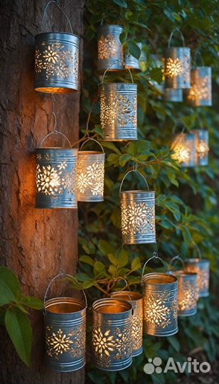 Жестяные банки разных размеров