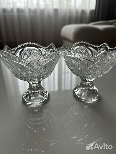 Хрустальные вазочки