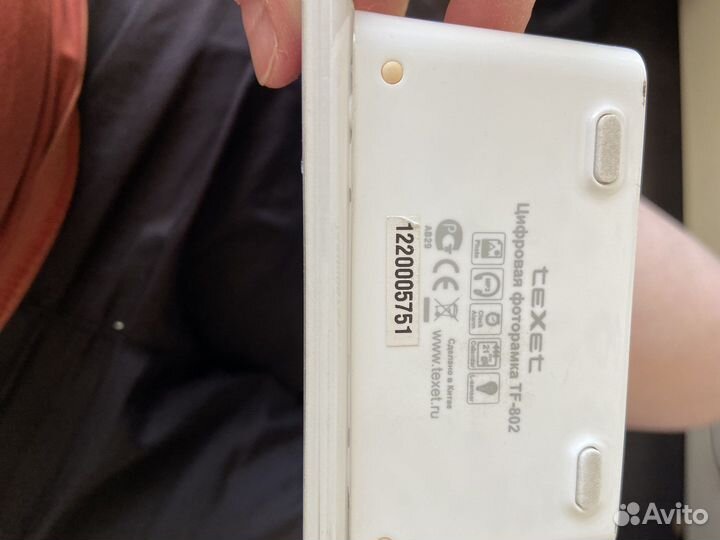 Электронная фото рамка фирмы texet