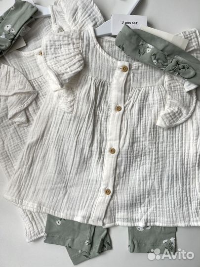 Комплект летний 74,80,86 для девочки
