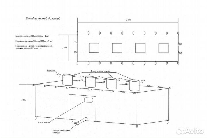 Полипропиленовые вкладыши для жд вагонов