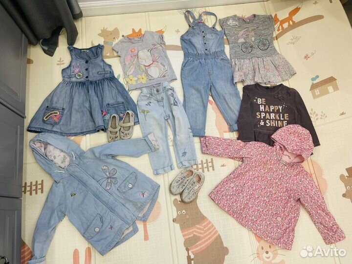 Вещи пакетом на девочку 98 104 110 next