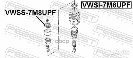 Проставка пружины верхняя vwsi-7M8UPF Febest