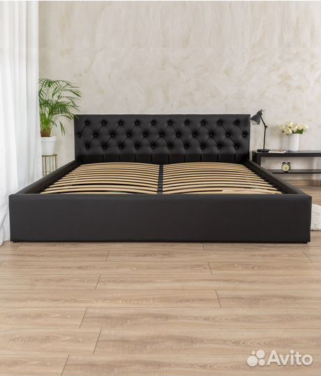 Кровать 200х200 черная Барселона