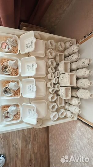 Декор из гипса и свечи