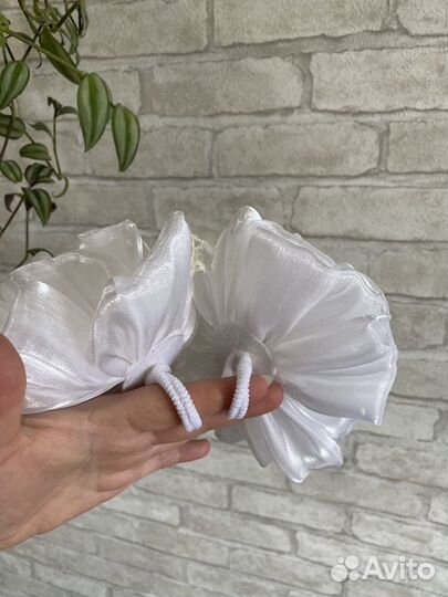 Бант белый 2шт