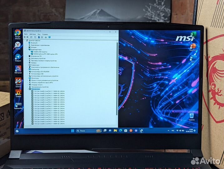 Msi Katana i7-11 + RTX 3060 как new