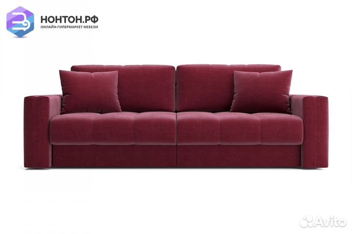 Диван тик-так Монарх бордовый