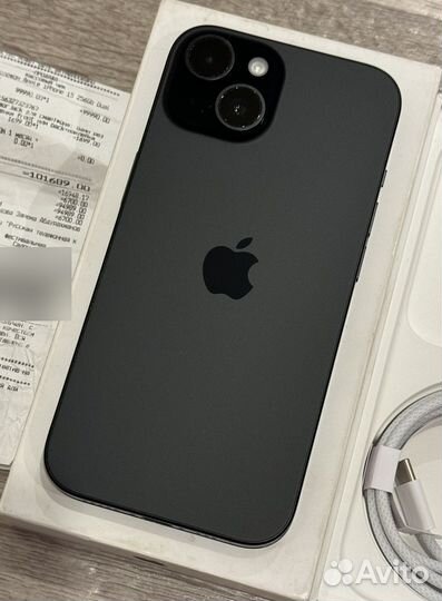 Новый iPhone 15, Black, 256GB (2Sim)