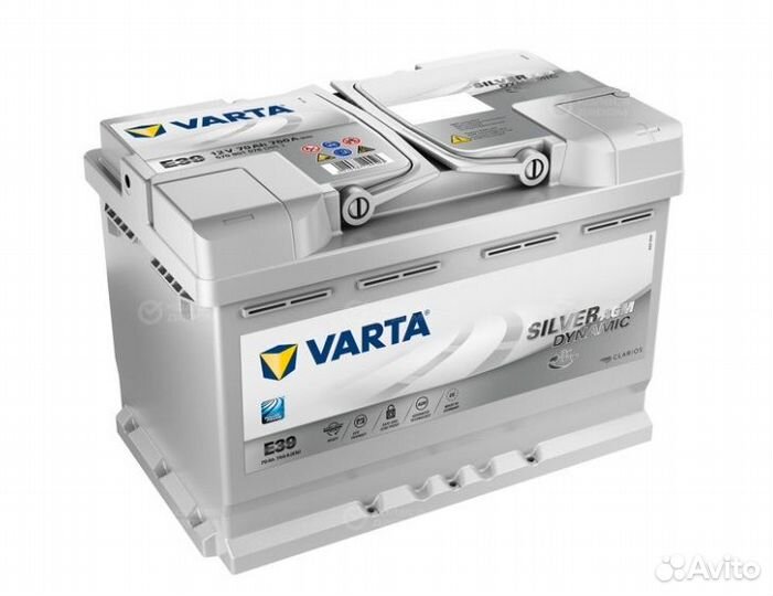 Аккумулятор 70 Ач AGM Varta на Bmw Audi Mercedes