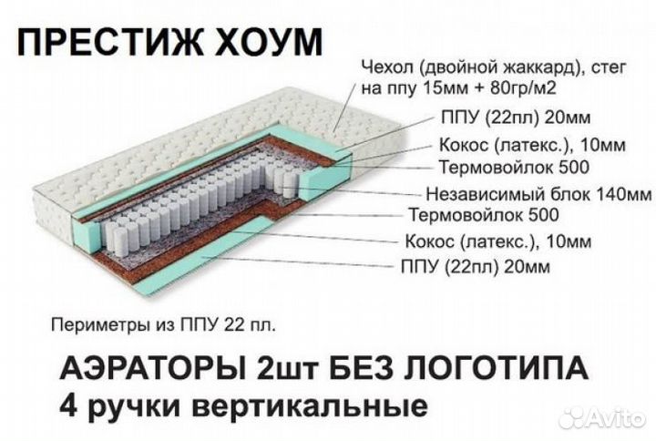Матрас ортопедический