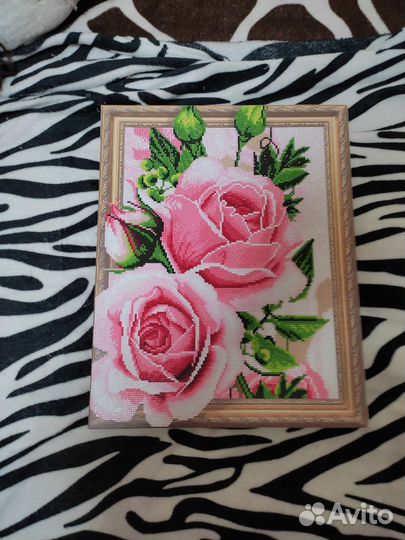 Готовая картина алмазная мозаика