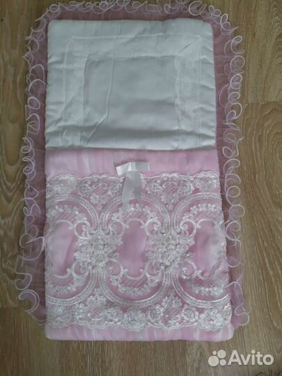 Конверт на выписку для девочки. Весна.Комплект