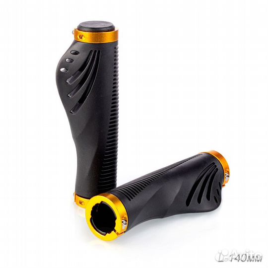 Грипсы эргономические 140 мм с алюминевыми струбци