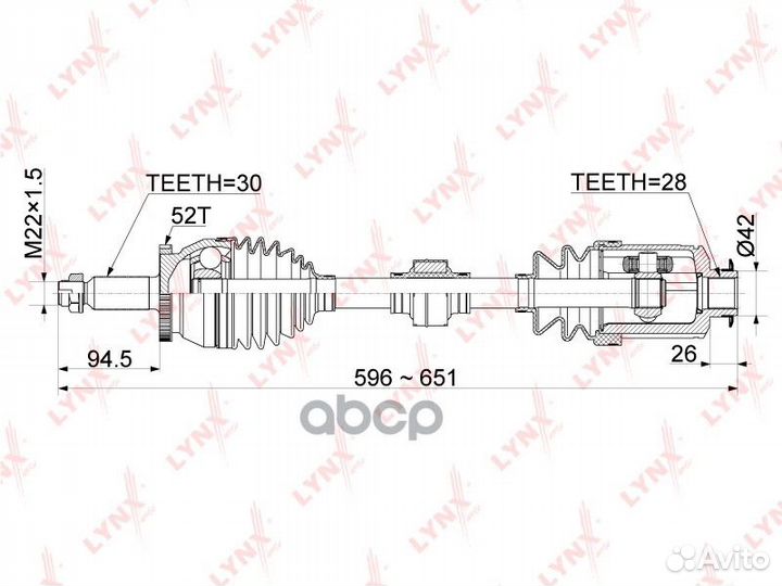 Привод в сборе перед прав CD-1061A CD1061A L