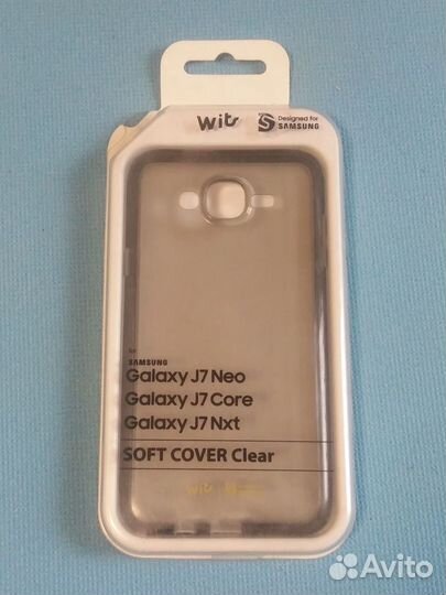 Оригинальный Чехол Wits Soft на samsung J7 Neo