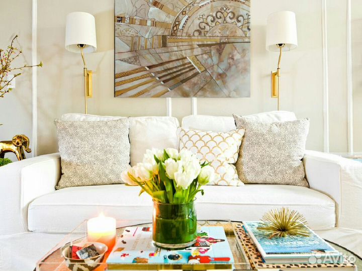 Картина абстракция акрилом на холсте 