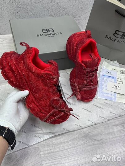 Кроссовки Balenciaga 3Xl Со Стразами Размеры 36-40