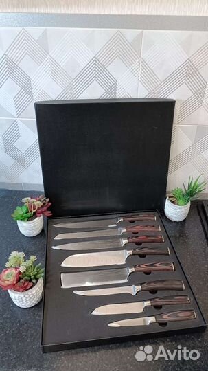 Набор кухонных ножей из нержавеющей стали 8 шт