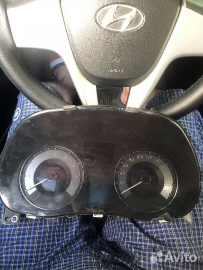 Щиток приборов hyundai solaris 2012 г