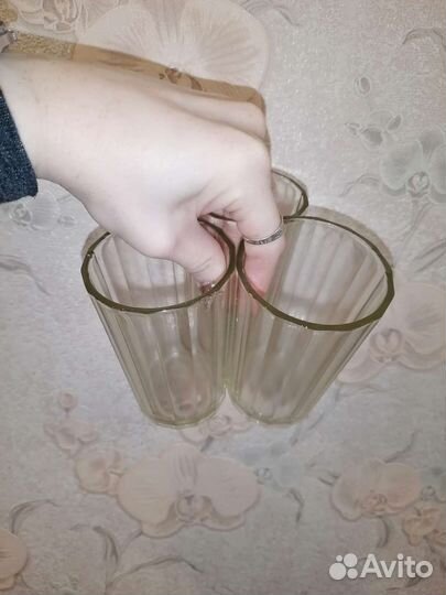Граненые стаканы 3 шт